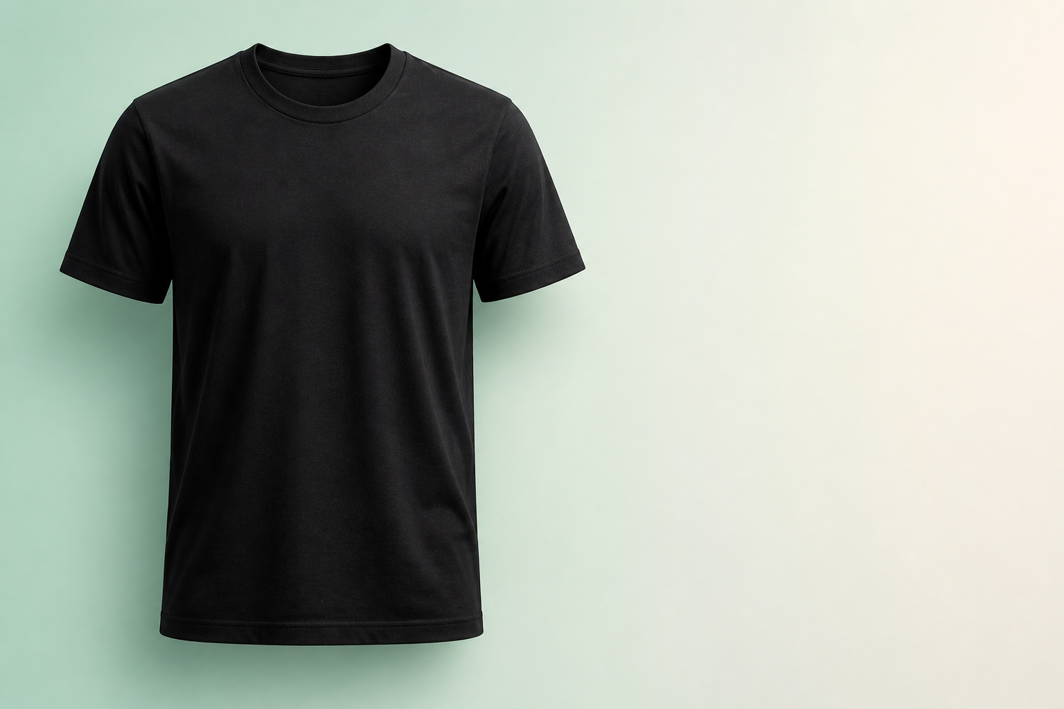 Blank tee ready for your artwork